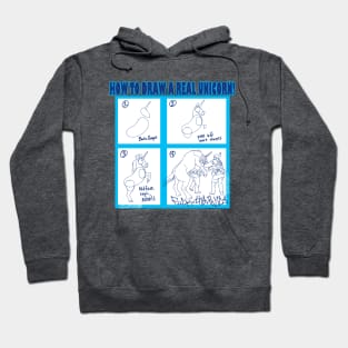 How to draw a real unicorn Hoodie